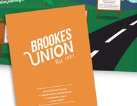 Fold-out guide to Brookes Union