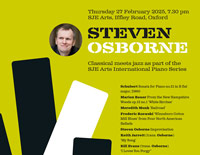 Steven Osborne February 2025 concert poster
