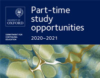 University of Oxford Continuing Education recruitment materials