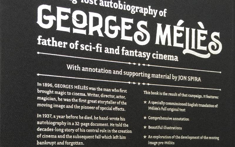 The Long-Lost Autobiography of Georges Méliès book design – 3 of 4