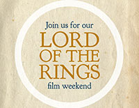 Lord Of The Rings weekend poster