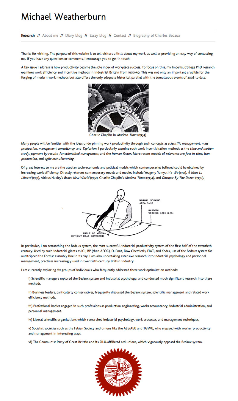 Michael Weatherburn website