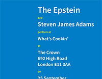 The Epstein / Steven James Adams poster