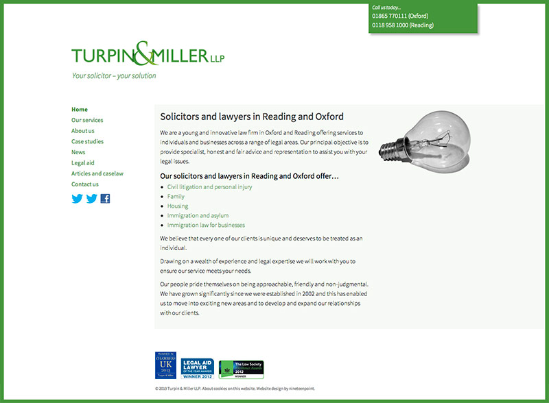 Turpin & Miller LLP website