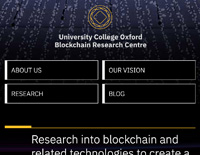 University College Oxford Blockchain Research Centre website